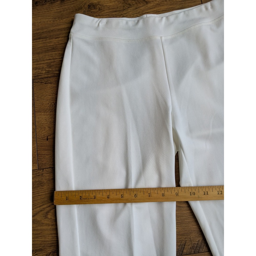 NWOT $198‎ Eileen Fisher White Ponte Straight Leg Stretch Casual Pants XS - Picture 7 of 13